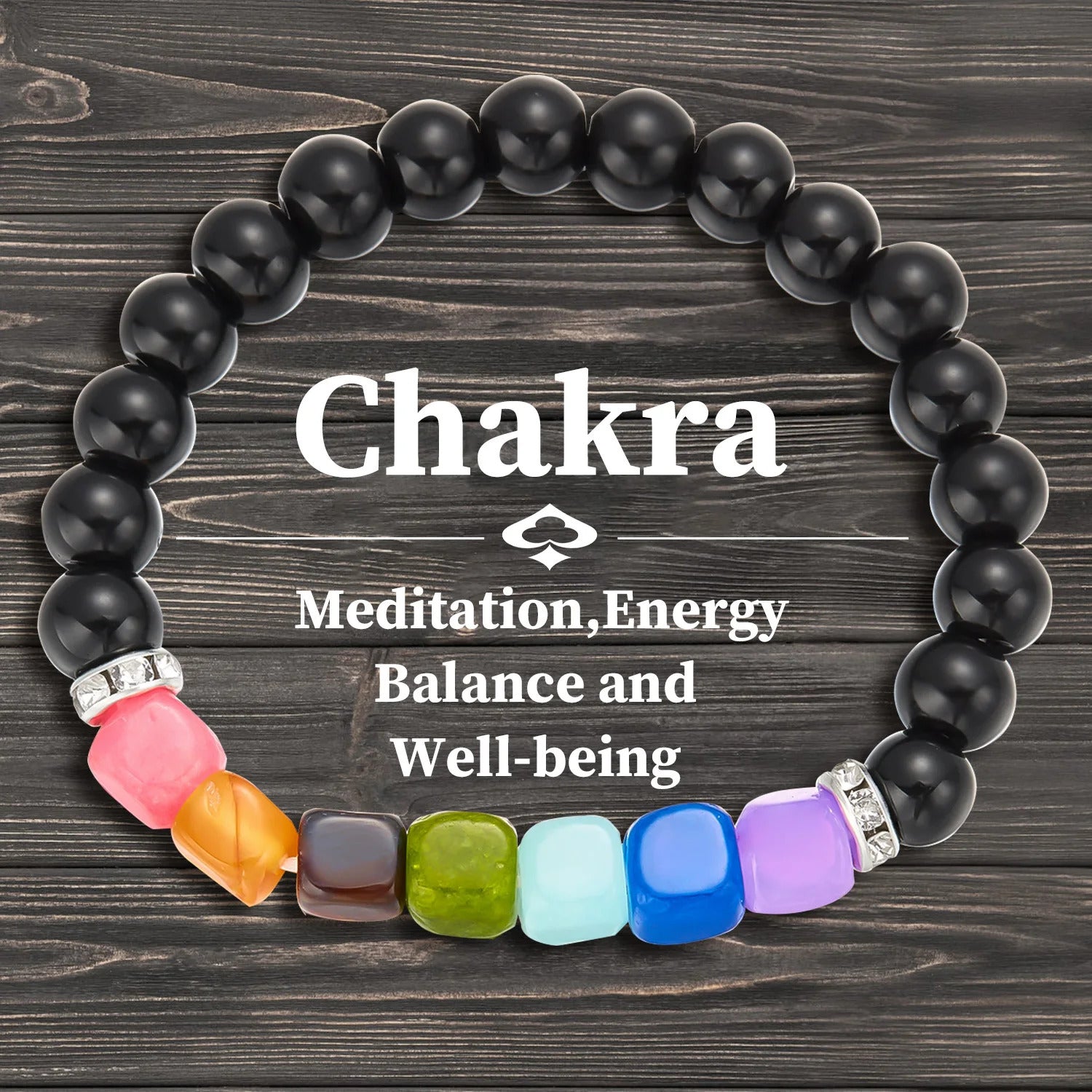 Natural Stone Symbolic Bracelets Women Men Good Luck Energy Protection 7 Chakra Meditation Bracelet Friendship Jewelry Gift