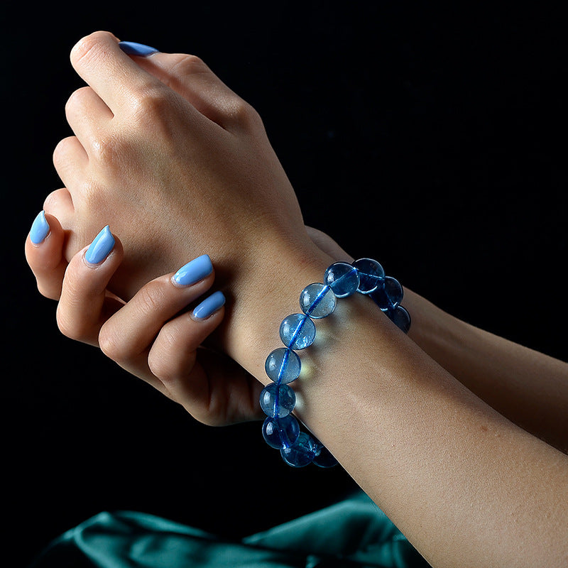 Enchanted Natural Ice Blue Aquamarine Bracelet