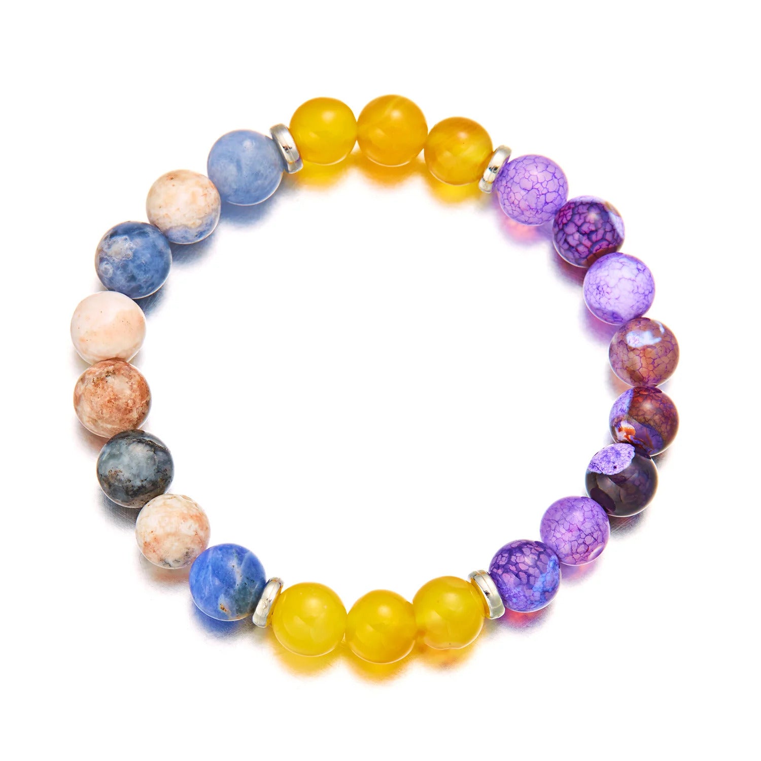 Natural Stone Symbolic Bracelets Women Men Good Luck Energy Protection 7 Chakra Meditation Bracelet Friendship Jewelry Gift